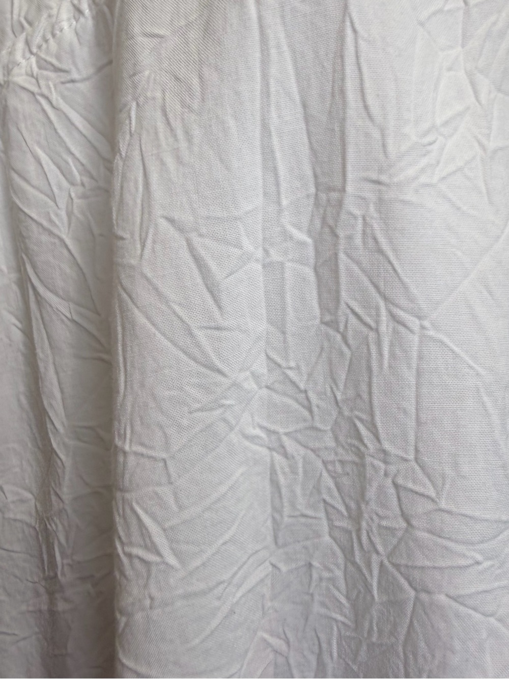 Jams World | VTG White Textured Lightweight Parachute Wide-Leg Drawstring Pants - Picture 8 of 12